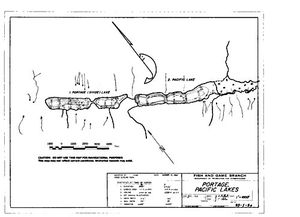 Contour map for PORTAGE LAKE, British Columbia