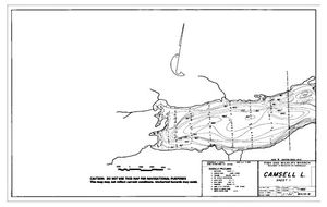 Contour map for CAMSELL LAKE, British Columbia