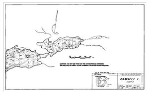 Contour map for CAMSELL LAKE, British Columbia