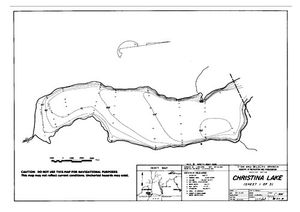 Contour map for CHRISTINA LAKE, British Columbia