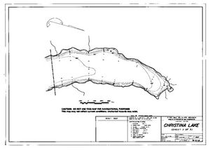 Contour map for CHRISTINA LAKE, British Columbia