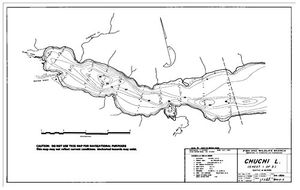 Contour map for Nation River, British Columbia