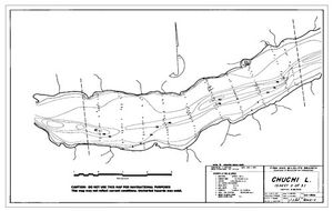 Contour map for Nation River, British Columbia