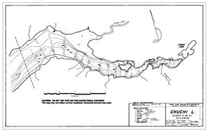 Contour map for Nation River, British Columbia