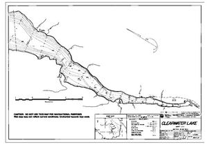 Contour map for CLEARWATER LAKE, British Columbia