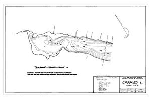 Contour map for CROOKED LAKE, British Columbia