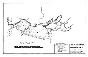 Contour map for CUNNINGHAM LAKE, British Columbia