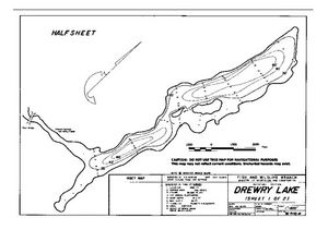Contour map for DREWRY LAKE, British Columbia