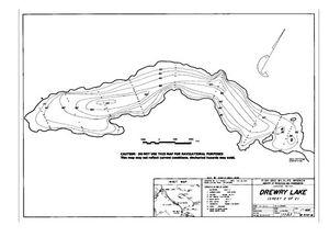 Contour map for DREWRY LAKE, British Columbia