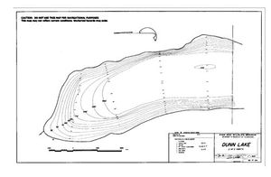 Contour map for DUNN LAKE, British Columbia
