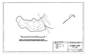 Contour map for ELBOW LAKE, British Columbia