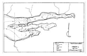 Contour map for FINGER LAKE, British Columbia
