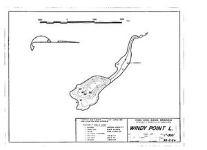 Contour map for WINDY POINT LAKE, British Columbia