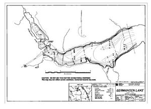 Contour map for GERMANSEN LAKE, British Columbia
