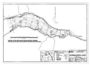 Contour map for GERMANSEN LAKE, British Columbia