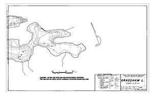 Contour map for GRASSHAM LAKE, British Columbia