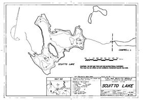 Contour map for SCUITTO LAKE, British Columbia