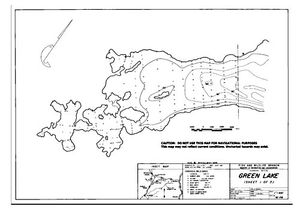 Contour map for GREEN LAKE, British Columbia