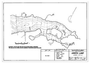 Contour map for GREEN LAKE, British Columbia