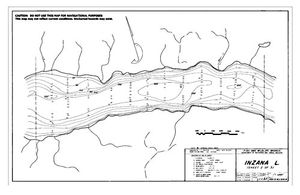 Contour map for INZANA LAKE, British Columbia