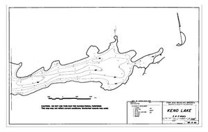 Contour map for KENO LAKE, British Columbia