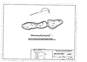 Contour map for MCCAFFREY LAKE, British Columbia