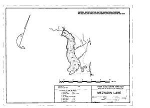 Contour map for MEZIADIN LAKE, British Columbia