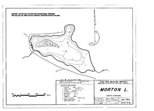 Contour map for MORTON LAKE, British Columbia