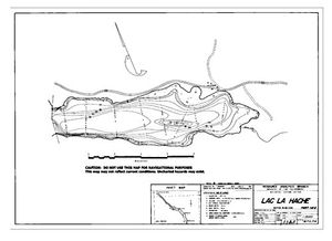 Contour map for LAC LA HACHE, British Columbia