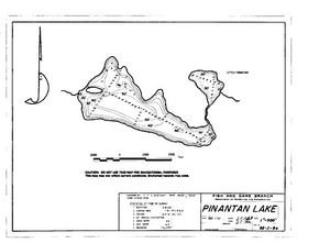 Contour map for PINANTAN LAKE, British Columbia