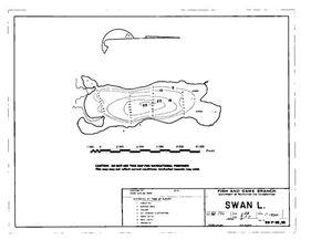 Contour map for SWAN LAKE, British Columbia