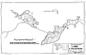 Contour map for LUBBE LAKE, British Columbia