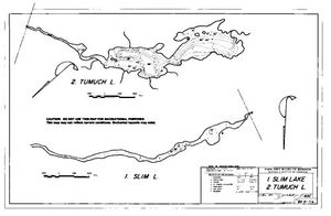 Contour map for TUMUCH LAKE, British Columbia