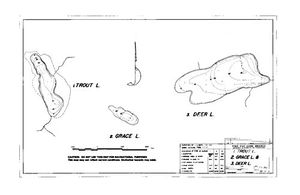 Contour map for DEER LAKE, British Columbia
