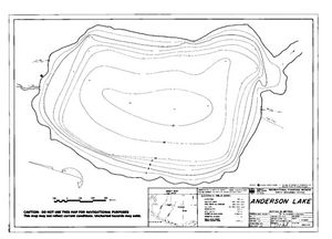 Contour map for ANDERSON LAKE, British Columbia