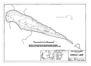 Contour map for CONKLE LAKE, British Columbia