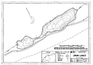 Contour map for DRUM LAKES, British Columbia