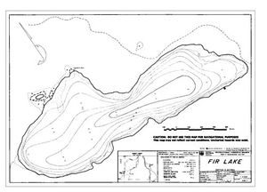 Contour map for FIR LAKE, British Columbia