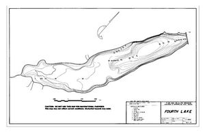 Contour map for FOURTH LAKE, British Columbia