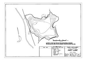 Contour map for HART LAKE, British Columbia