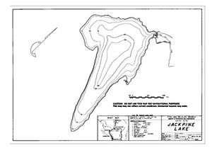 Contour map for JACKPINE LAKE, British Columbia