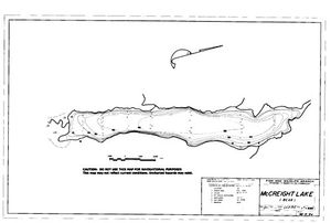 Contour map for MCCREIGHT LAKE, British Columbia