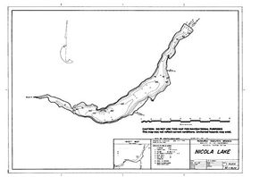 Contour map for NICOLA LAKE, British Columbia