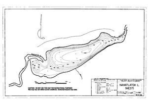 Contour map for NAHATLATCH LAKE, British Columbia