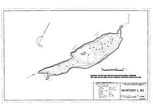 Contour map for MCINTOSH LAKES, British Columbia