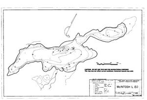 Contour map for MCINTOSH LAKES, British Columbia