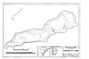 Contour map for NISKONLITH LAKE, British Columbia