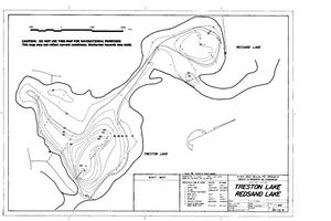 Contour map for TRESTON LAKE, British Columbia