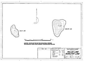 Contour map for VALLEE LAKE, British Columbia