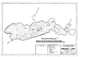 Contour map for Vernon Creek, British Columbia